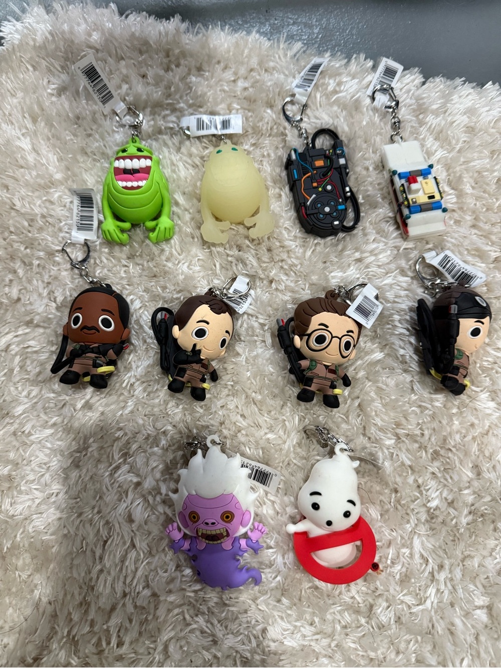 Assorted Ghostbusters PVC Keychain Lot - Multicolor Characters